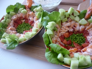 Concombre, Crevettes, Tomates, - image 2