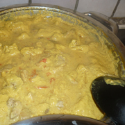 Rôti de Porc au Curry et Lait de Coco