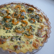 Tarte aux Tomates, Crevettes, Bleu du Vercors