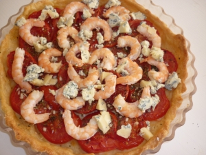 Tarte aux Tomates, Crevettes, Bleu du Vercors - image 1