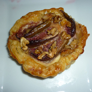 Tartelettes aux Pommes, Figues, Noix