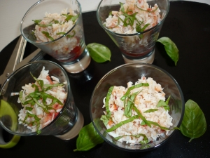 Verrines " Tomates, Crabe, Mousse d'Avocats" - image 1