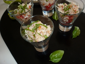 Verrines " Tomates, Crabe, Mousse d'Avocats" - image 2