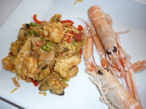 Paëlla au Poulet, Langoustines,... - image 1