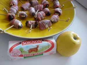 Pruneaux Roulés au Lard Coeurs de Pomme et Fromage de Chèvre - image 2