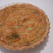 Tarte au Brocolis et Saumon Fumé