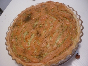 Tarte au Brocolis et Saumon Fumé - image 1