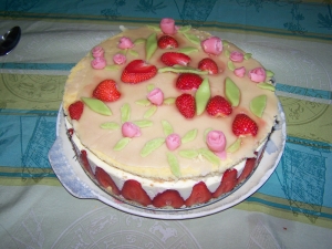 Fraisier au chocolat blanc - image 4