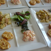 Assiettes de Salades + Tartines de Poutargue