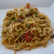 Spaghettis Sauce Puttanesca