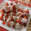 Recette Brochettes de Lotte (Plat complet - Entre amis)