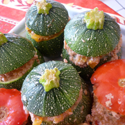 Courgettes Boules + Tomates Farcies