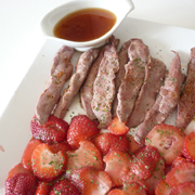 Aiguillettes de Canard aux Fraises