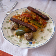 Couscous Boeuf, Merguez et Boulettes