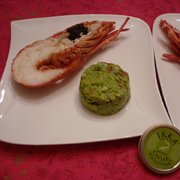 Langoustes au Caviar et Guacamole